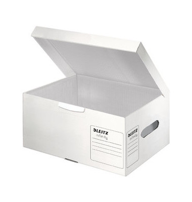 Archivbox 6105-00-00, A4, weiß, Pappe
