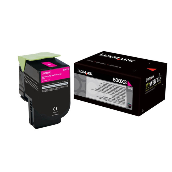 0734646481137 - 800X3 - Besonders hohe Ergiebigkeit - Magenta - Original - Tonerpatrone LCCP - für CX510de CX510dhe CX510dthe (80C0X30) 0734646481137 - 800X3 - Besonders hohe Ergiebigkeit - Magenta - Original - Tonerpatrone LCCP - für CX510de CX510dhe CX510dthe (80C0X30)