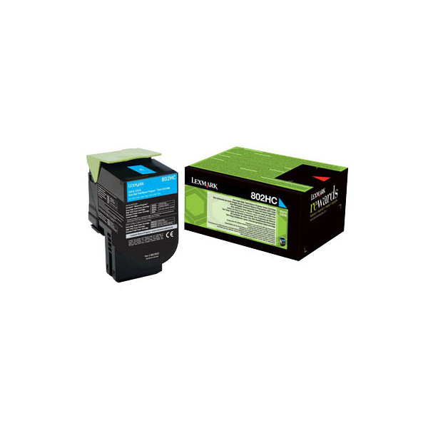 0734646477888 - Original 802HC Toner cyan 3000 Seiten (80C2HC0) für CX410e de dte CX510de dhe dthe
