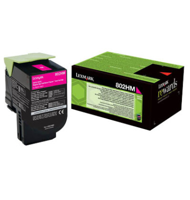 Toner 80C2HM0, magenta, ca. 3000 Seiten