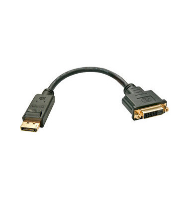 Adapterkabel DisplayPort DVI schwarz 15cm