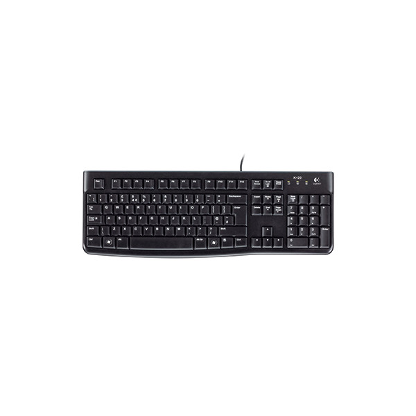 5099206020733 - K120 Corded Keyboard - Volle Größe (100%) - Kabelgebunden - USB - QWERTZ - Schwarz