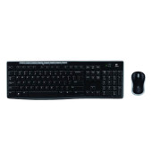 Tastatur-Maus-Set MK270 920-004511, kabellos (USB-Funk), Sondertasten, schwarz