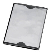 Datenschutzhülle 2 Kred.Karten schwarz A:8,5x6cm PVC