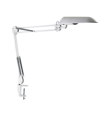 Schreibtischlampe Verit VER024921, Energiesparlampe, mit Tischklemme, weiß