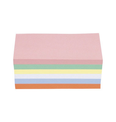 Moderationskarten 111151510, 20x10cm, rechteckig, 120g, farbig sortiert 