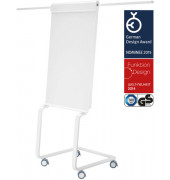 Flipchart evolution plus, 1227050, 68x97cm (BxH), wei&szlig;, mit Rollen, mit 2 Seitenarmen