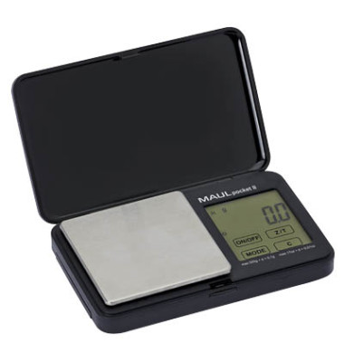 Taschenwaage elekt. bis 500g schwarz 12x7x2cm Tei.0,1g