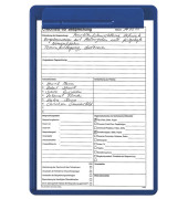 Klemmbrett MAULgo uni 2325137, A4, blau, Kunststoff