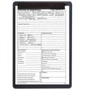 Klemmbrett MAULgo 2325190, A4, schwarz, Kunststoff