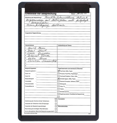 Klemmbrett MAULgo 2325190, A4, schwarz, Kunststoff