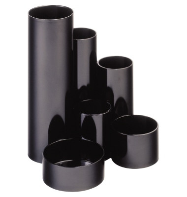 Stifteköcher MAULtubo 4115590 6Fächer schwarz
