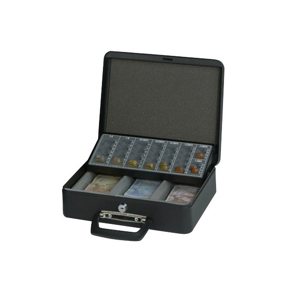 4002390043496 - Geldkassette 5631490 schwarz 300x255x93mm mit Griff vorn 4002390043496 Maul