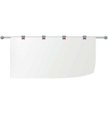 Planhalter Wandschiene Alu gr mit 4 verschiebb. Rollen-Klemmboys