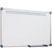 Whiteboard 2000 MAULpro Komplett-Set plus, 6308584, 90x120cm (HxB), kunststoffbeschichtet, Aluminium