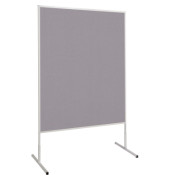 Moderationstafel Standard 636 33 82, 120x150cm, Filz + Filz (beidseitig), pinnbar, grau + grau