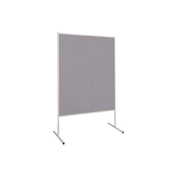 4002390047043 - Moderationstafel Standard 636 33 82 120x150cm Filz + Filz (beidseitig) pinnbar grau + grau 4002390047043 Maul