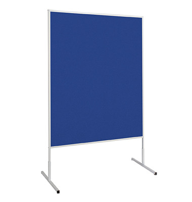 Moderationstafel Standard 636 34 82, 120x150cm, Filz + Filz (beidseitig), pinnbar, blau + blau