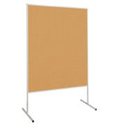 Moderationstafel Standard 636 35 82, 120x150cm, Kork + Kork (beidseitig), pinnbar, braun + braun