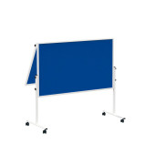 Moderationstafel Solid 636 64 82, 120x150cm, Filz + Filz (beidseitig), pinnbar, klappbar, blau + blau