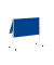 Moderationstafel Solid 636 64 82, 120x150cm, Filz + Filz (beidseitig), pinnbar, klappbar, blau + blau
