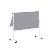 Moderationstafel Solid 636 66 82, 120x150cm, Filz + Filz (beidseitig), pinnbar, klappbar, grau + grau