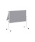 Moderationstafel Solid 636 66 82, 120x150cm, Filz + Filz (beidseitig), pinnbar, klappbar, grau + grau