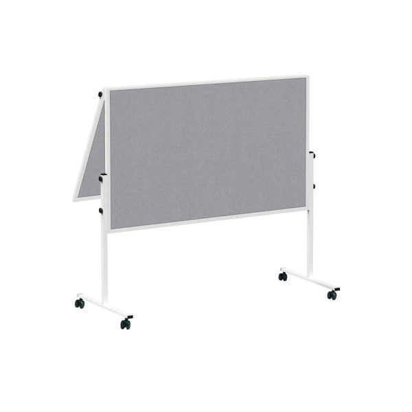 4002390052641 - Moderationstafel Solid 636 66 82 120x150cm Filz + Filz (beidseitig) pinnbar klappbar grau + grau 4002390052641 Maul