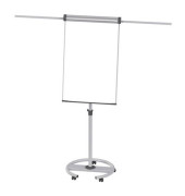 Flipchart MAULsolid, 6372882, 66x97cm (BxH), silber, mit Rollen, mit 2 Seitenarmen