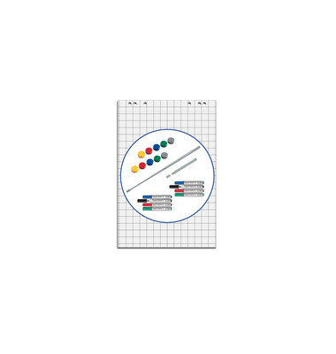 Flipchartmarker-Set 6388009, Pack, je2x rot,blau,grün,schwarz, 2-2,5mm Rundspitze