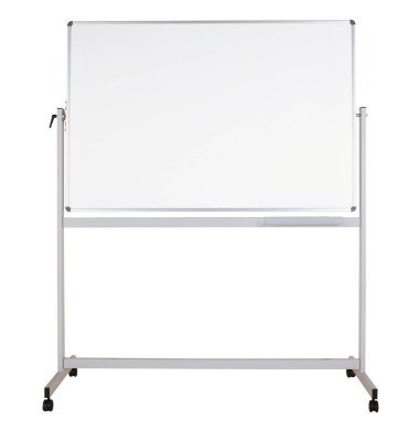 Stativdrehtafel-Whiteboard MAULstandard, 6459384, 150x100cm, kunststoffbeschichtet, Aluminiumrahmen