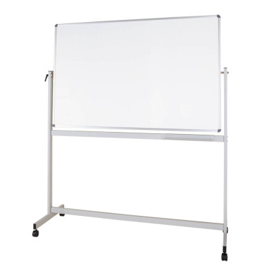 Stativdrehtafel-Whiteboard MAULstandard, 6459584, 200x100cm, kunststoffbeschichtet, Aluminiumrahmen
