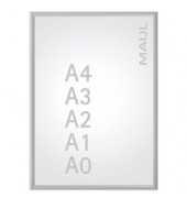 Plakat-Klapprahmen Standard silber A1 mit Antireflexfolie