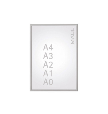 Plakat-Klapprahmen Standard silber A1 mit Antireflexfolie
