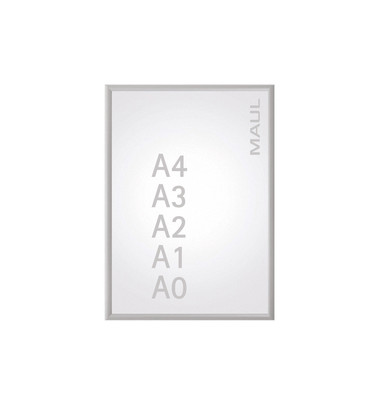 Plakat-Klapprahmen Standard silber A2 mit Antireflexfolie