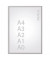 Plakat-Klapprahmen Standard silber A2 mit Antireflexfolie