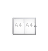 Schaukasten extraslim 2xA4 si 35x49,1x2,7cm