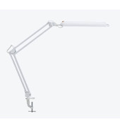 LED-Schreibtischlampe MAULatlantic, weiß, mit Tischklemme