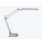 LED-Schreibtischlampe MAULatlantic, silber, mit Standfuß