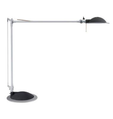LED-Schreibtischlampe MAULbusiness, silber, mit Standfuß