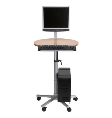 Profi-Monitorpult Höhe75-120cm hz mit Flachbilschirmträger