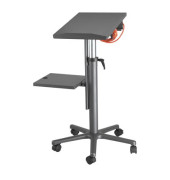 Beamertisch anthrazit Höhe 75 bis 120cm 