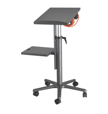 Beamertisch anthrazit Höhe 75 bis 120cm 