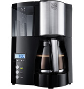 Kaffeemaschine Oprima Timer schwarz- edelstahl, Glaskanne für 8-12 Tassen