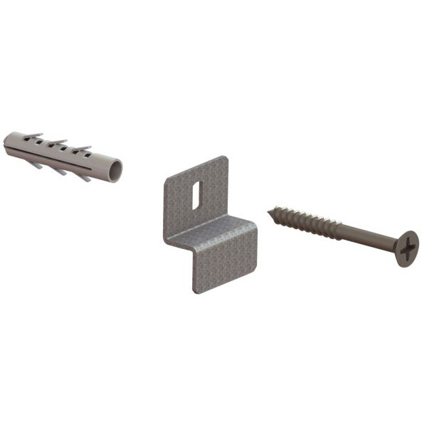 4026212303179 - Wandverdübelungsset CLIP FIX GR für Meta Compact Grundregal kpl verzinkt 4026212303179 - Wandverdübelungsset CLIP FIX GR für Meta Compact Grundregal kpl verzinkt