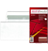 Briefumschlag MAILmedia 30002416, Din Lang, ohne Fenster, haftklebend, 80g, weiß