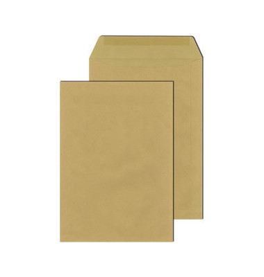 Versandtaschen 30005325, C4, ohne Fenster, nassklebend, 110g, braun