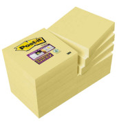 Haftnotizen blanko 622-12SSY, Super Sticky Notes, 47,6x47,6mm (BxH), gelb, 12 Blöcke à 90 Blatt, 47,6 x 47,6 mm, quadratisch, 48