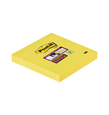 Haftnotizen 654-S6, Super Sticky Notes, 76x76mm, gelb, quadratisch