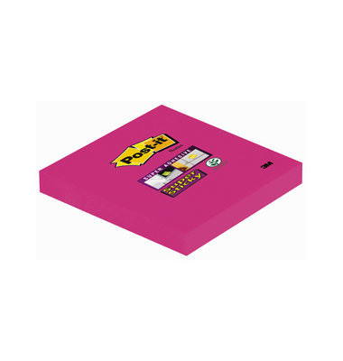 Haftnotizen 654-SPI, Super Sticky Notes, 76x76mm, powerpink, quadratisch